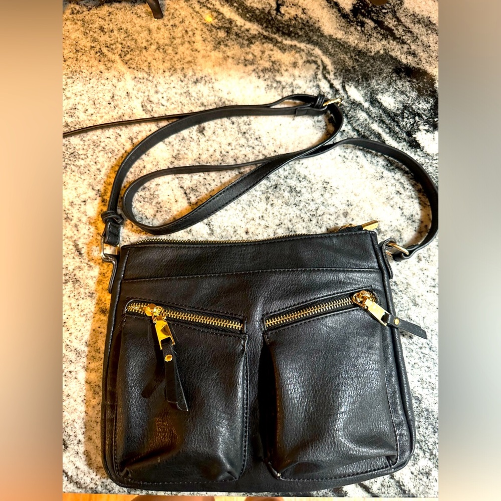 Madison west black shoulder handbag